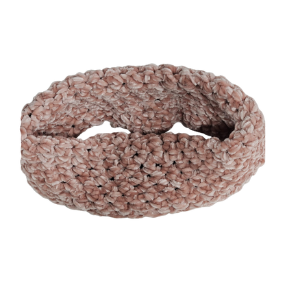 Cuello tejido con lana terciopelo